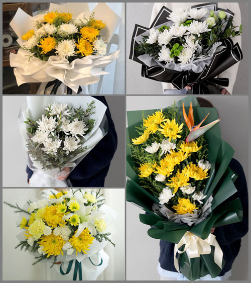 山东青岛平度市旧店镇前河南村白事花束代送